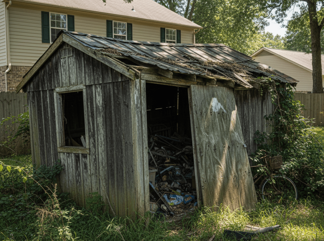 Before old shed demolition Owensboro